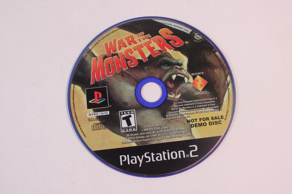 War of the Monsters Demo Disc (Sony PlayStation 2, PS2) Authentic, disc only